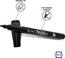 Dry Erase Markers Black Fine Tip with Eraser Cap (36 Pack)