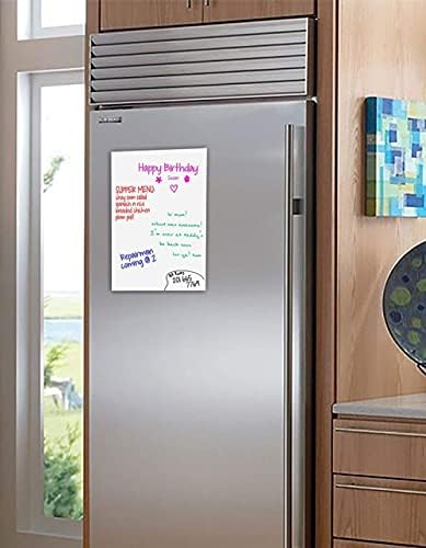 Magnetic Whiteboard for Fridge 8"x12" with 6 Dry Erase Markers