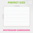 Double Sided Lined Dry Erase Boards 9x12 (10 Pack)