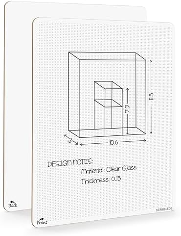 9" x 12" Bullet Dot Grid Dry Erase Board