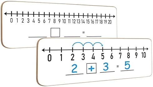 Dry Erase Number Line Lapboard 4x12 Double Sided 0-10/0-20