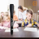12 Pack Magnetic Dry Erase Markers Black Fine Tip with Eraser Cap