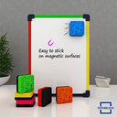 30 Pack Magnetic Whiteboard Erasers Assorted Colors Small