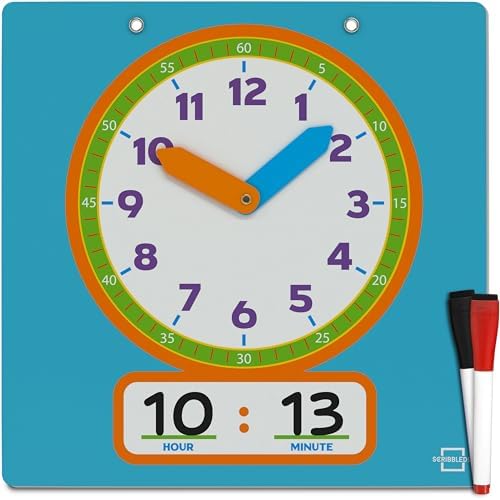 Dry Erase Learning Demonstration Clock
