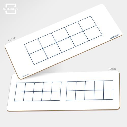 Double Sided 4" x 12" Dry Erase Ten Frame Board