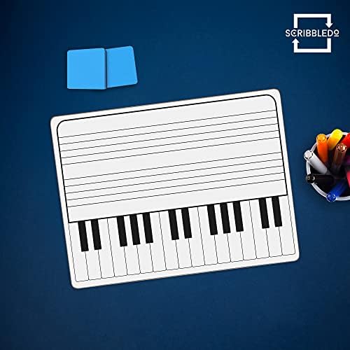 11x14 Keyboard Practice Double Sided Dry Erase Lapboard