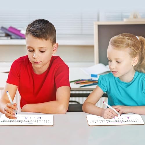 Number Line Lapboard 4”x12” Double Sided Dry Erase -10 to +10, 0-20
