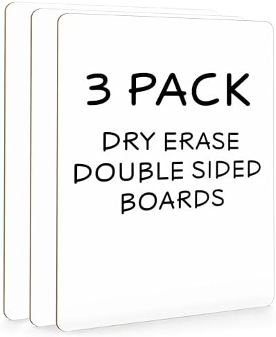 9x12 Inch Dry Erase Lapboards (3 Pack)