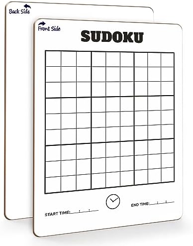 9”x12” Dry Erase Sudoku Whiteboard