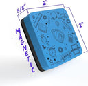 Scribbledo 6 Pack Magnetic Dry Erase Erasers - Assorted Colors Magnetic