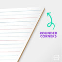 Double Sided Lined White 9x12 Dry Erase Board