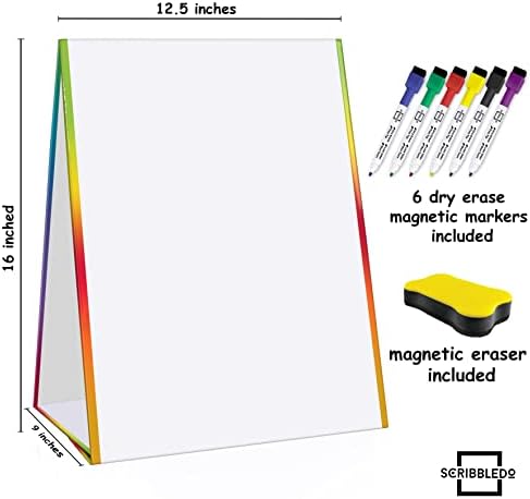 Tabletop Magnetic Dry Erase Whiteboard Easel