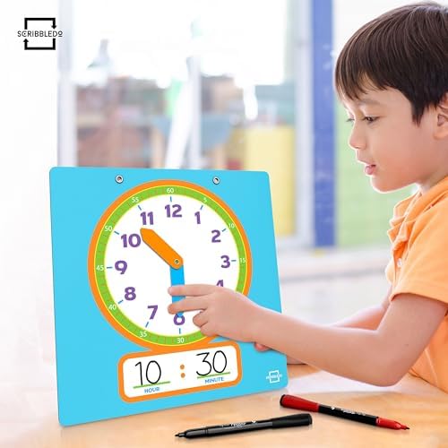 Dry Erase Learning Demonstration Clock