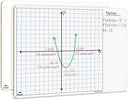 11"x14" Double Sided Dry Erase Graph Grid Whiteboard
