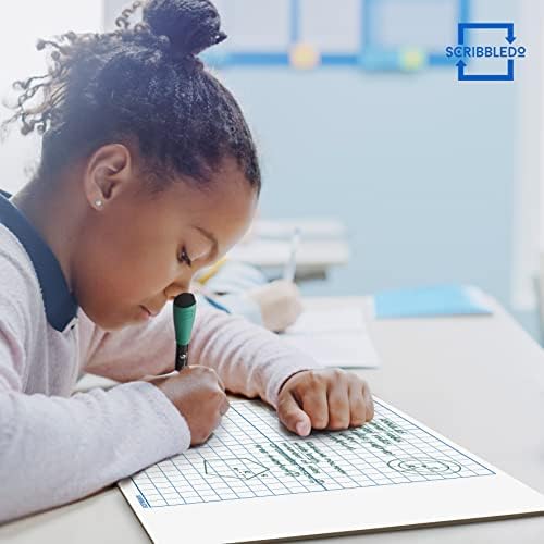 11"x14" Double Sided Dry Erase Graph Grid Whiteboard