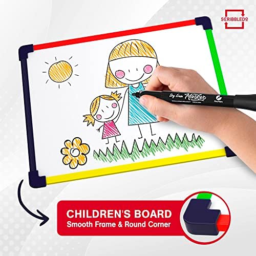 5 Pack 9"x12" Magnetic Mini Dry Erase Boards with Erasers