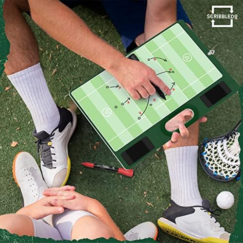 Dry Erase Lacrosse Coaching Board 15x10.5” with 2 Markers