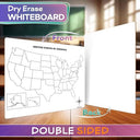 United States Map Dry Erase Board 11”x14”