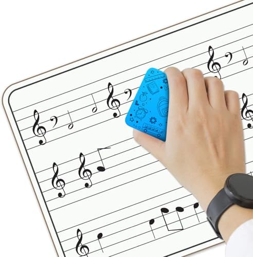 24 Pack Dry Erase Music Staff Whiteboards 9" x 12" Double Sided
