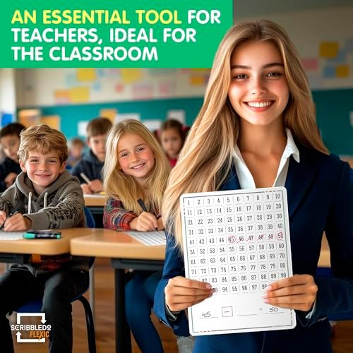 Dry Erase 100 Chart 9”x12” (10 Pack)