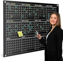 Magnetic 34"x46" Glass Whiteboard Monthly Calendar Planner