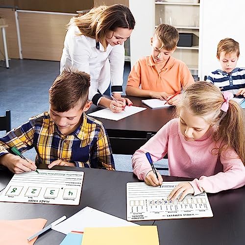 Place Value Board 9" x 12" Double Sided Dry Erase Boards (10 Pack)