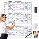 Large 36"x48" Quarterly Dry Erase Wall Calendar