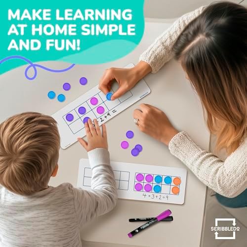 Double Sided 4" x 12" Dry Erase Ten Frame Board