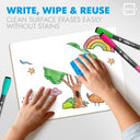 12 Pack 9x12 Inch Double Sided Mini Dry Erase Boards with Erasers