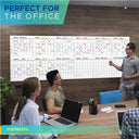 Extra Large 100"x36" 12-Month Dry Erase Whiteboard Monthly Planner