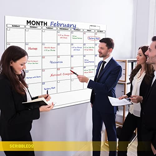 36"x48" Dry Erase Whiteboard Calendar