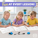 Double Sided Lined Dry Erase Whiteboards 9x12 (10 Pack)