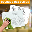 11"x14" Large Double-Sided Isometric Graph Dry Erase Board