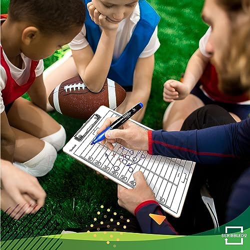 Football Dry Erase Coaching Clipboard 15x9 Double Sided