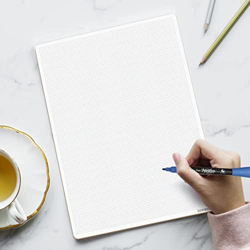 9" x 12" Bullet Dot Grid Dry Erase Board