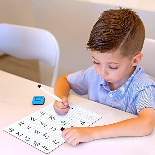 5 Pack Dry Erase Alphabet Tracing Whiteboard 9 x 12 Inch with Cards