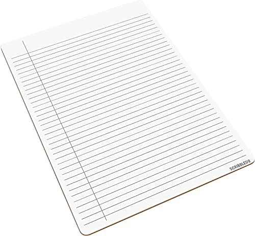 Dry Erase Notebook (2 Pack) 9"x12" Lined, Whiteboard Reverse