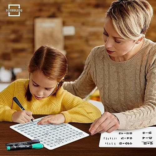 9”x12” Dry Erase 100 Number Chart Whiteboard