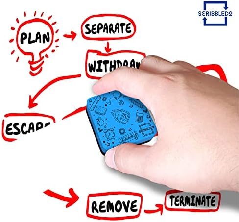 30 Pack Magnetic Whiteboard Erasers Assorted Colors Small