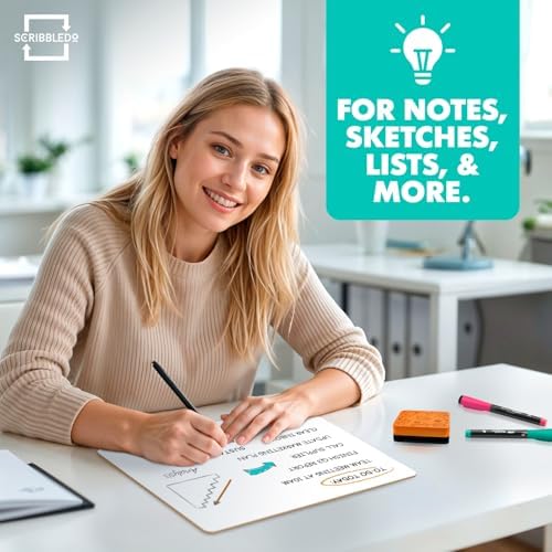 9x12 Inch Dry Erase Lapboards (3 Pack)