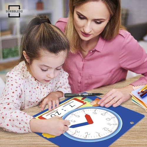 Writable Dry Erase Demonstration Clock