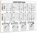 Guitar Strings & Necks Dry Erase Lapboard 11 x 14 Inch Double Sided
