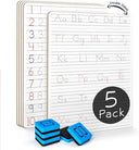 5 Pack Dry Erase Alphabet Tracing Whiteboard 9 x 12 Inch with Cards