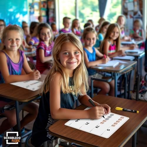 9”x12” Small White Board Dry Erase Sheets (10 Pack)