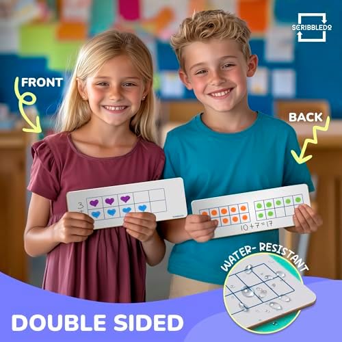Double Sided 4" x 12" Dry Erase Ten Frame Board