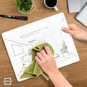 1 Point Perspective Grid 11”x14” Double-Sided Dry Erase Board