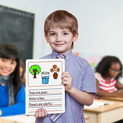 Double Sided 9”x12” Story Lined Dry Erase Whiteboard