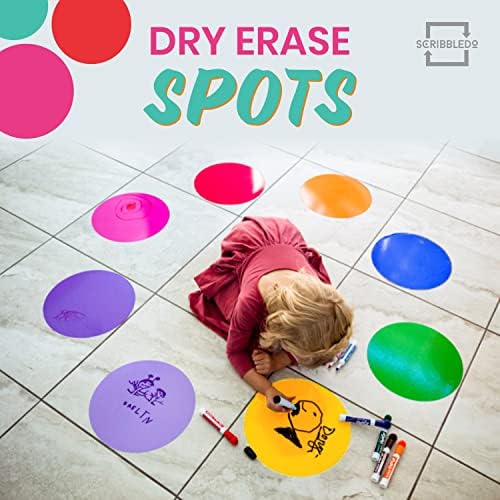 Colorful 11 inch Dry Erase Dots (8 Pack)