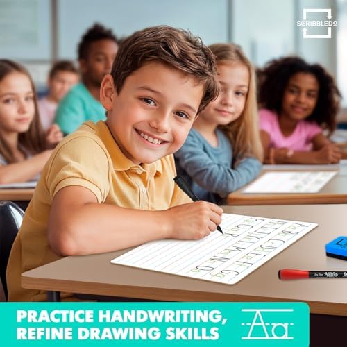 Handheld Lined Dry Erase Boards (5 Pack)