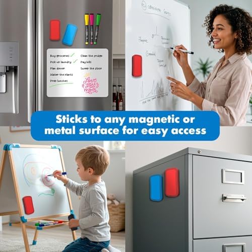 Magnetic Whiteboard Erasers (4 Pack)